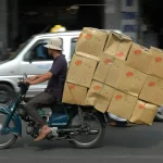 overconfidence on a bike delivery